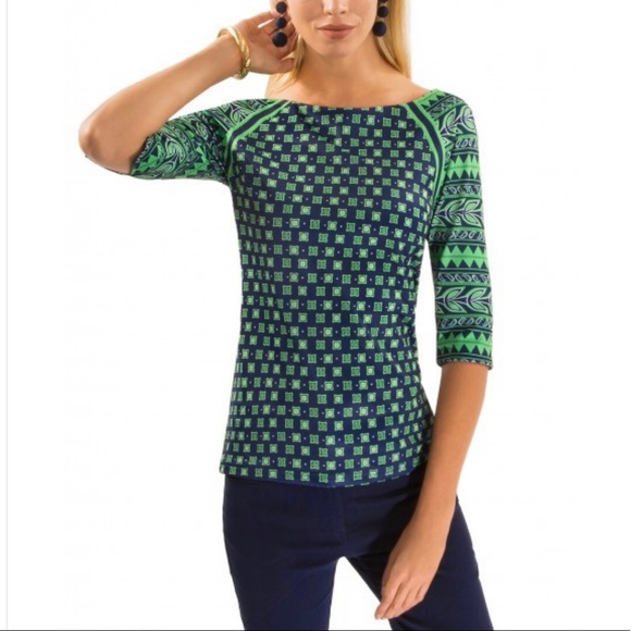 Gretchen Scott Kanga Jersey Topper Size Medium - Picture 2 of 8